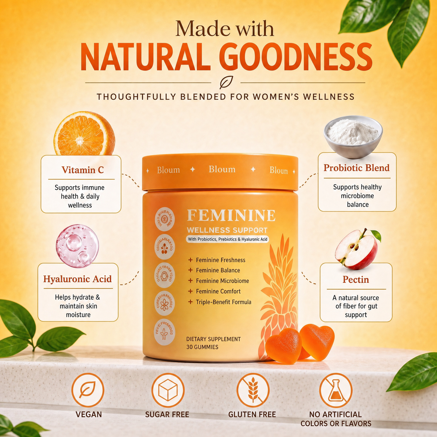 Bloum+ Triple Defense Formula - Say Goodbye to Odor & pH Struggles Naturally