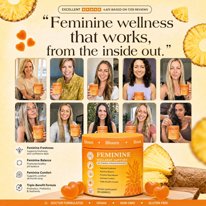 Bloum+ Triple Defense Formula - Say Goodbye to Odor & pH Struggles Naturally